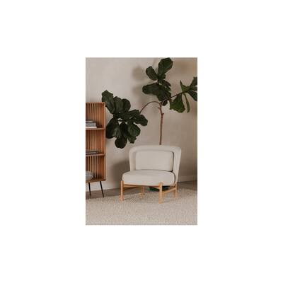 Aurelle Home Modern Curved Back Upholstered Accent Chair