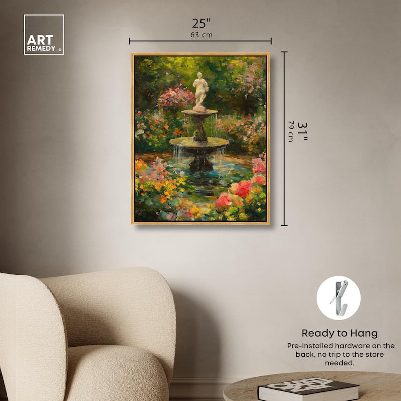Poured Peace Canvas by Art Remedy