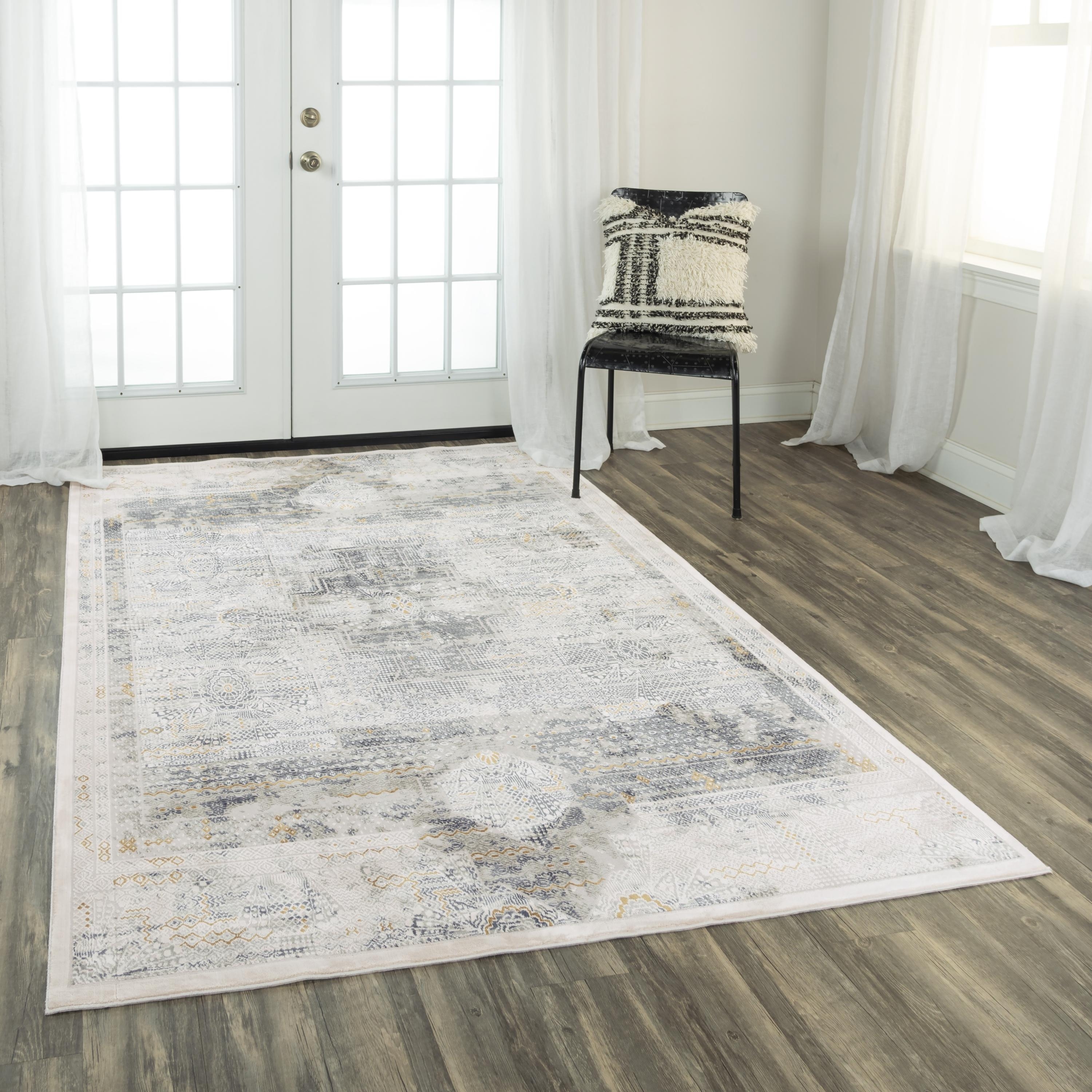 Alora Decor Spring Grey, Beige and White Modern Rug