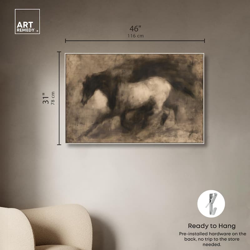 Dark Horse Canvas by Art Remedy