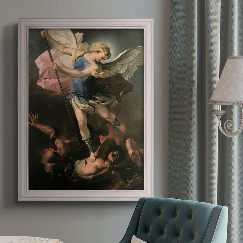 St. Michael Premium Framed Canvas- Ready to Hang