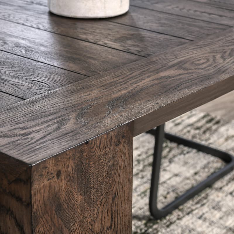 Classic Home Troy 89" Reclaimed Oak Dining Table - Brown