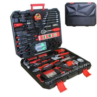 238-Piece Hand Tools Kit with Plastic Tool Box Storage Case