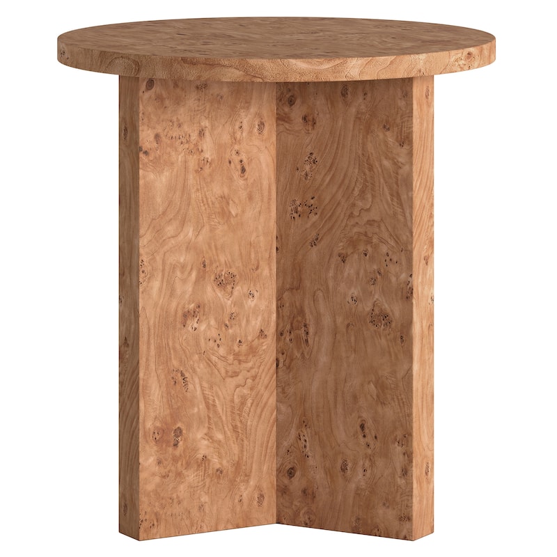 Anders 20" Wide Burled Side Table - 20" Wide