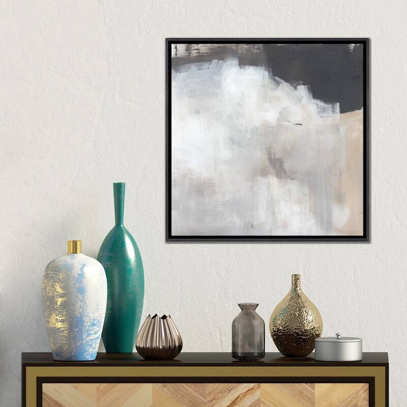 iCanvas "Neutral Abstract I" by Jennifer Paxton Parker Framed