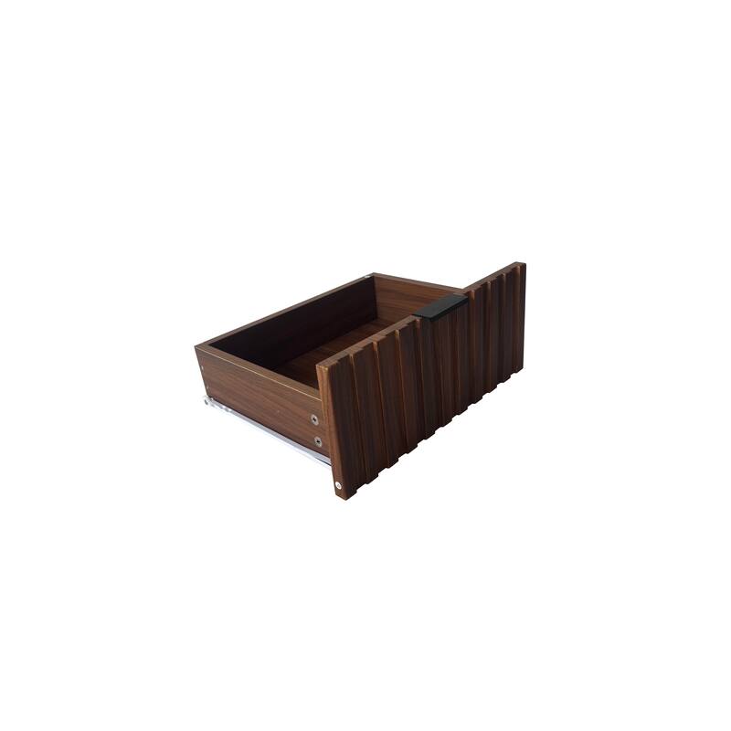Wooden Nightstand with 2 Drawers