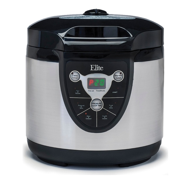 Elite Platinum EPC 607 Digital Pressure Cooker stainless black