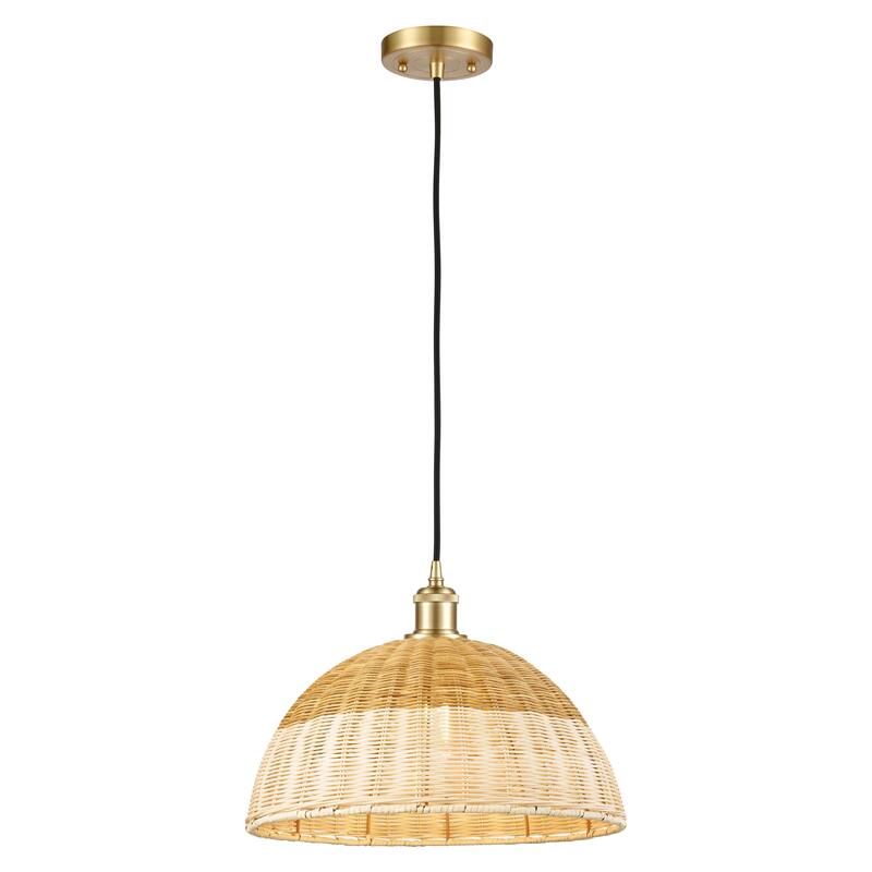 Innovations Lighting Endless Possibilities Ballston - Bristol Natural II - 1 Light 16" Cord Hung Mini Pendant - Satin Gold