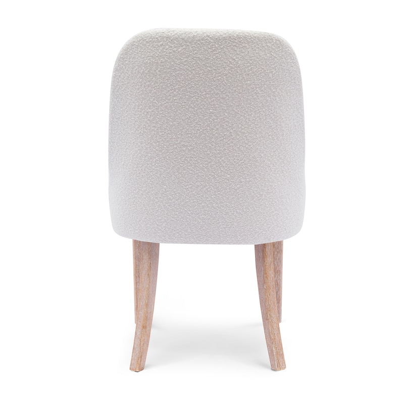Boucle Polyester Upholstered Side Chair - Water/ Stain Resistant