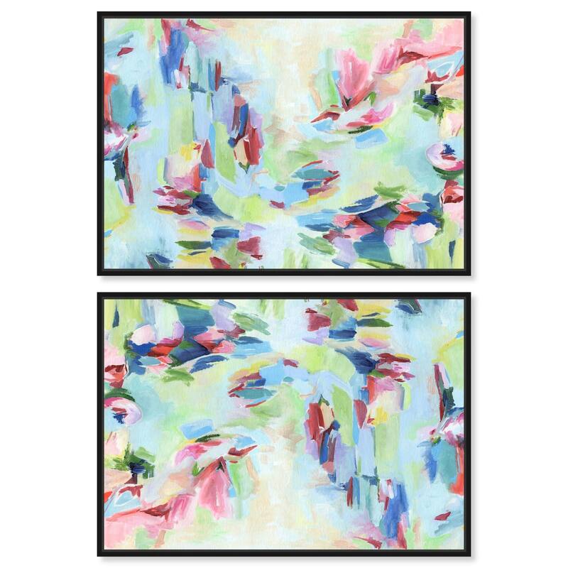 Sparkling Floral Perfume II Canvas by Art Remedy - 12" x 12" - Black