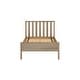 preview thumbnail 16 of 24, Max and Lily Scandinavian Twin-Size Bed with Slatted Headboard
