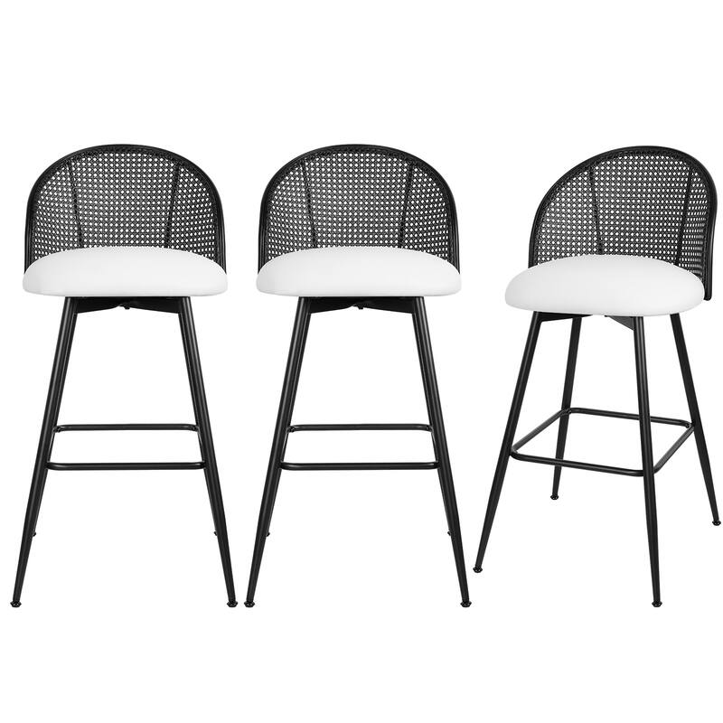 26"/29" Swivel Barstools Counter Height Bar Stool w/ Metal Legs