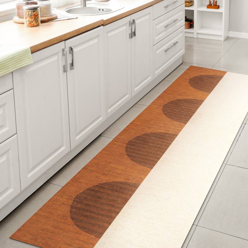 JONATHAN Y Ashkii Bohemian Textured Weave Floral Machine Washable Area Rug