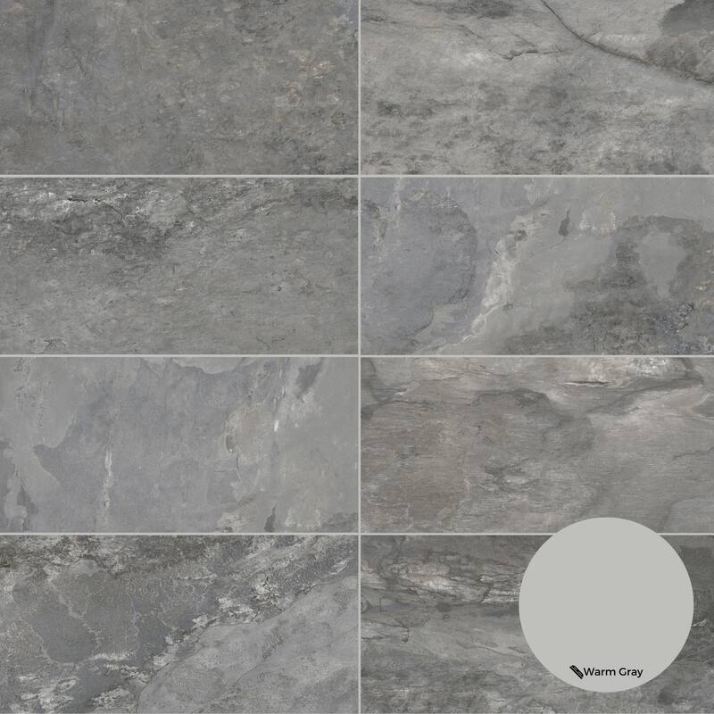 The Tile Life Wells Stone 12x24 Grey Porcelain Floor & Wall Tile
