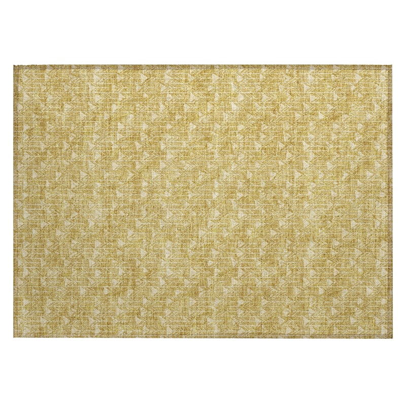 Machine Washable Indoor/ Outdoor Arrows Chantille Rug