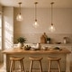 preview thumbnail 8 of 15, Modern Gold 1-Light Hand-blown Teardrop Glass Pendant Light for Kitchen Island - 7.8" W x 11.2" H