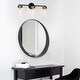 preview thumbnail 4 of 19, Modern Black Gold 1/2/3/4-Light Linear Bathroom Vanity Light Glass Wall Sconce