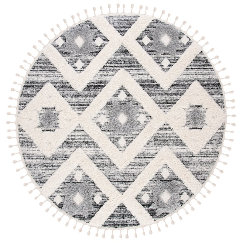 SAFAVIEH Moroccan Tassel Shag Nanke 2-inch Thick Rug