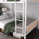 preview thumbnail 27 of 26, Metal Bunk Bed, Industrial Detachable Bunkbeds with Safety Guard Rails for Teens