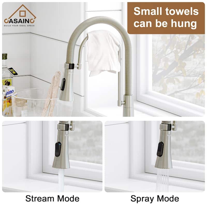 All-in-one Handmade 33 in. Stainless Steel Farmhouse/Apron-Front Kitchen Sink with Faucet, Bottom Grid, and Basket Strainer