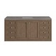 preview thumbnail 31 of 51, James Martin Vanities Chicago 60" Single Vanity, Whitewashed Walnut Grey Expo Quartz