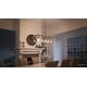 preview thumbnail 5 of 5, Luxury Modern Farmhouse Chandelier, 15.75"H x 36.75"W, with Industrial Chic Style, Brushed Nickel Finish by Urban Ambiance