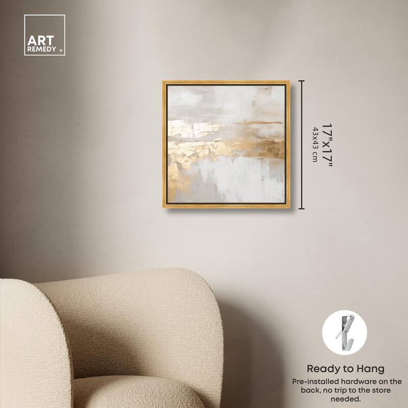 Melted Goldscape II Canvas by Art Remedy