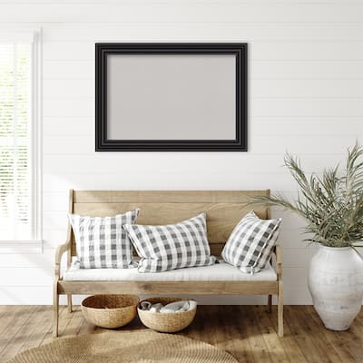 Colonial Black Framed Grey Corkboard Bulletin Board