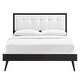 preview thumbnail 23 of 48, Willow Full Wood Platform Bed With Splayed Legs