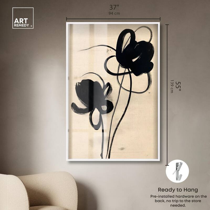 Florals in the Minimal I Shadowbox by Art Remedy