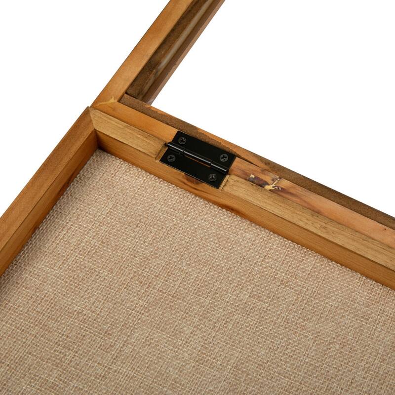 Solid Pine Shadow Display Case with Linen Liner