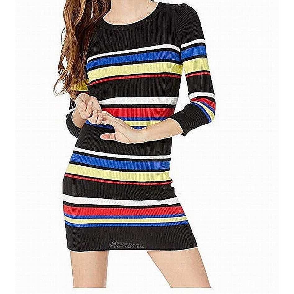 Shop Sanctuary Womens Dress Black Yellow Red Size Medium M Sweater