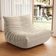 preview thumbnail 7 of 24, Suede Lazy Floor Accent Bean Bag Caterpillar Sofa for Living Room