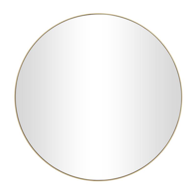 Black, White or Gold Wood Wall Mirror with Thin Frame