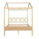 preview thumbnail 4 of 36, Full Size House Bed with Storage Space & Roof