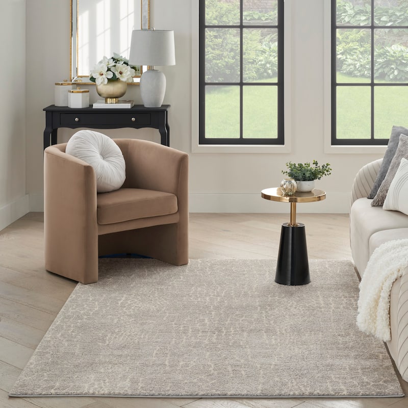 Nourison Gemma Indoor only Beige Animals Area Rug