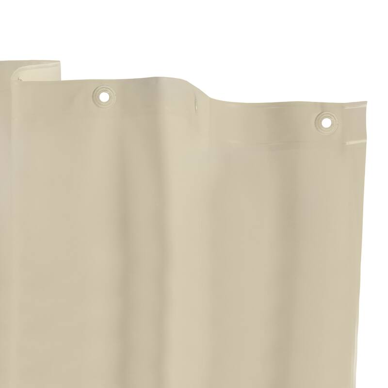 Kenney Lightweight PEVA Shower Curtain Liner, 70" W x 72" H - Taupe