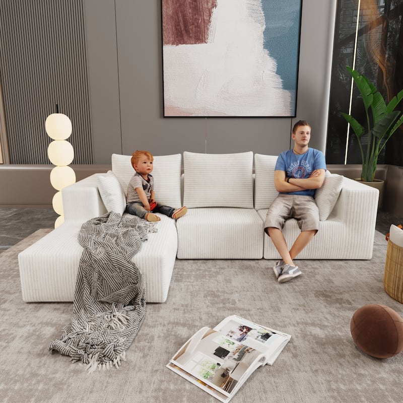 Corner Combination Sectional Sofa with Multiple Combinations Available
