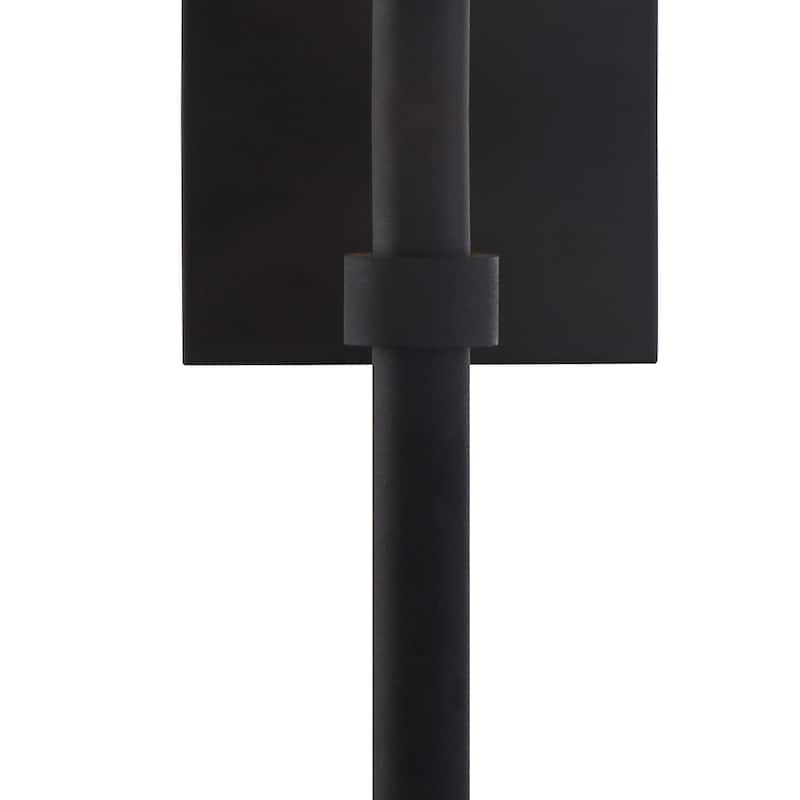 1 Light Black Wall Mount - 5.5W x 18.5H x 7.125D