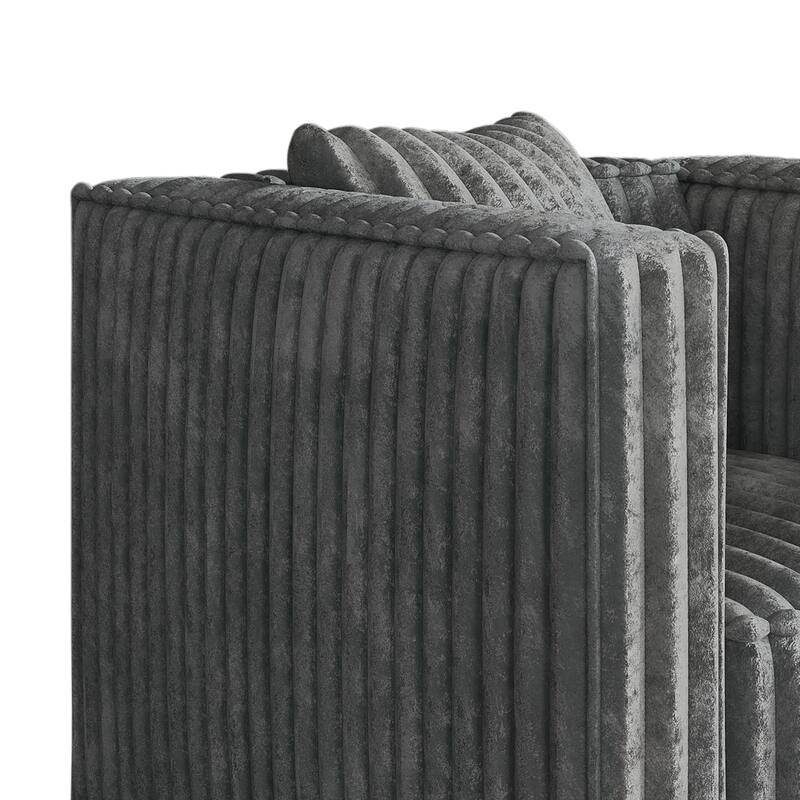 CraftPorch Mid Century Modern 3- Pieces Upholstered Living Room Set