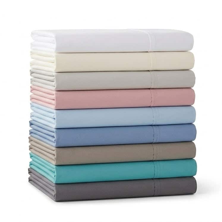 Superior Cotton Blend Solid 1500 Thread Count Deep Pocket Bed Sheet Set