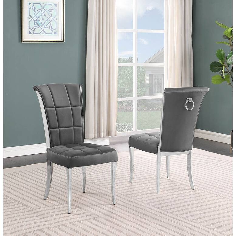 Best Quality Furniture D400/1-SC320-7 Dining Set with 78" 12mm Glass with Bevel