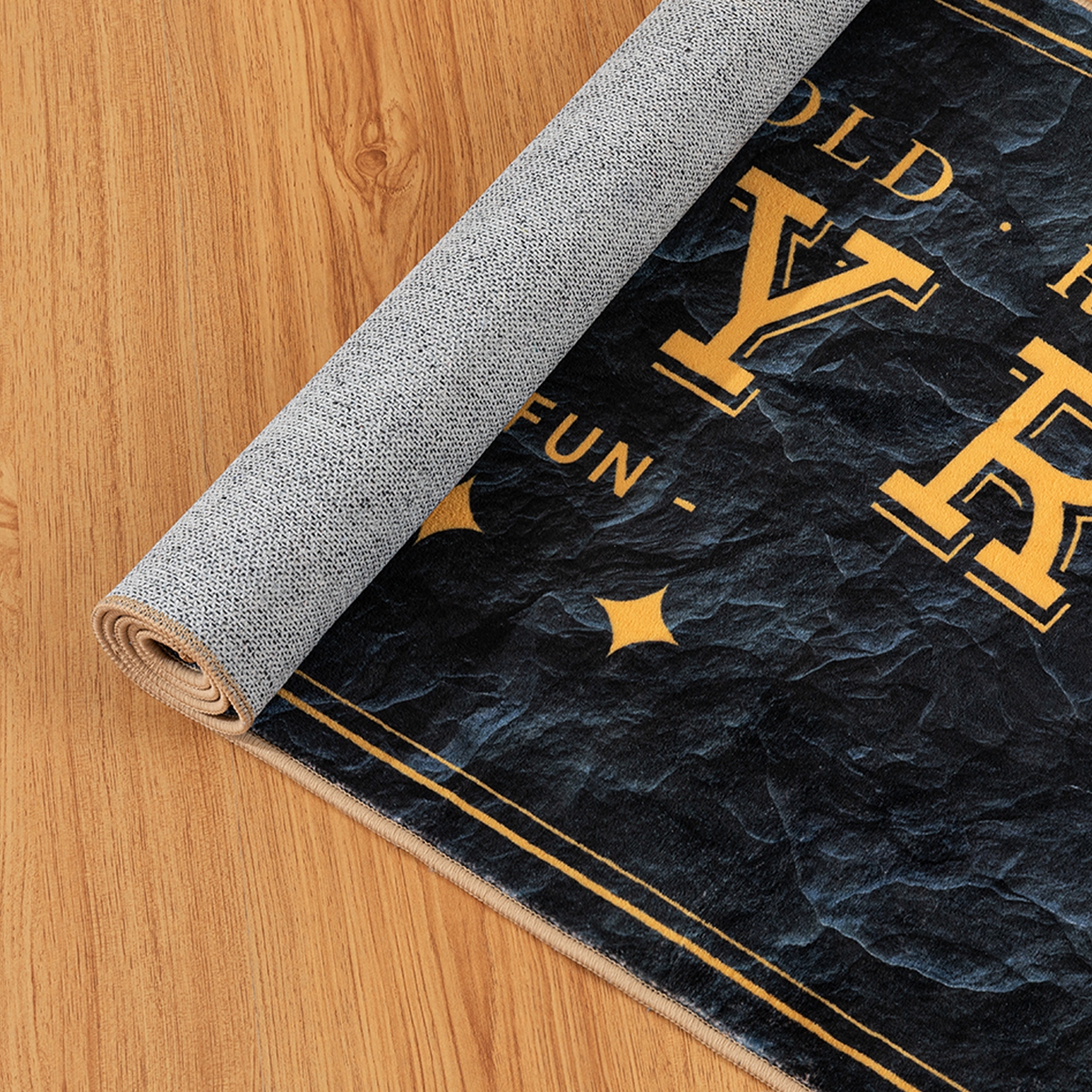 Laundry Room Rug Runner Text Design Non-Slip Runner Rug for