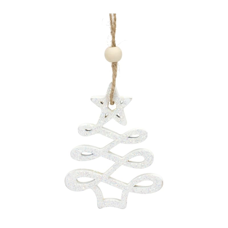 Wood Tree Ornament (Set of 9)