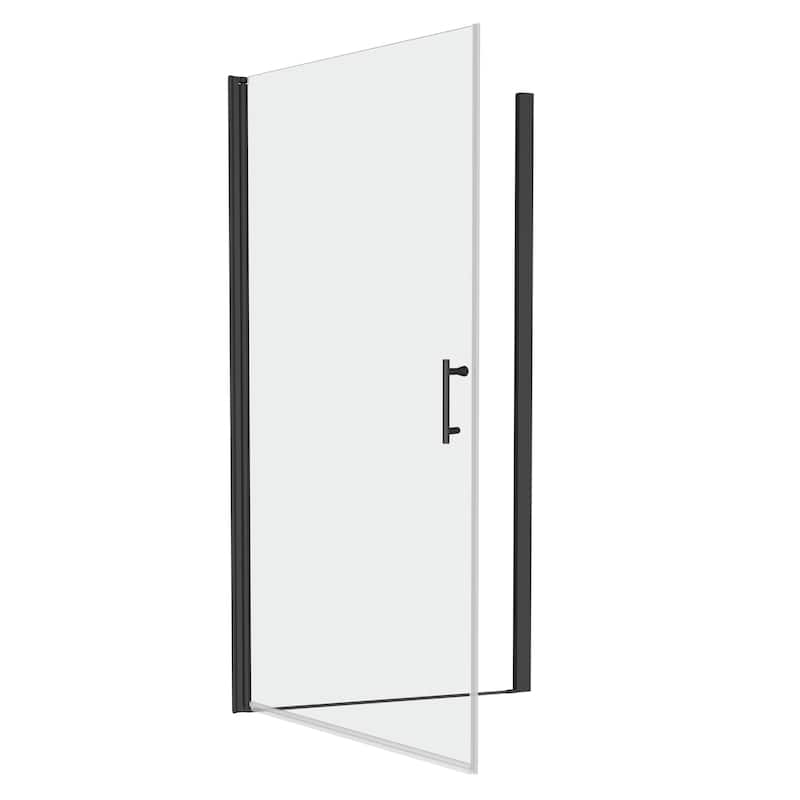 30/32/34/36 Inch Semi-Frameless Pivot Shower Door with Clear Tempered Glass