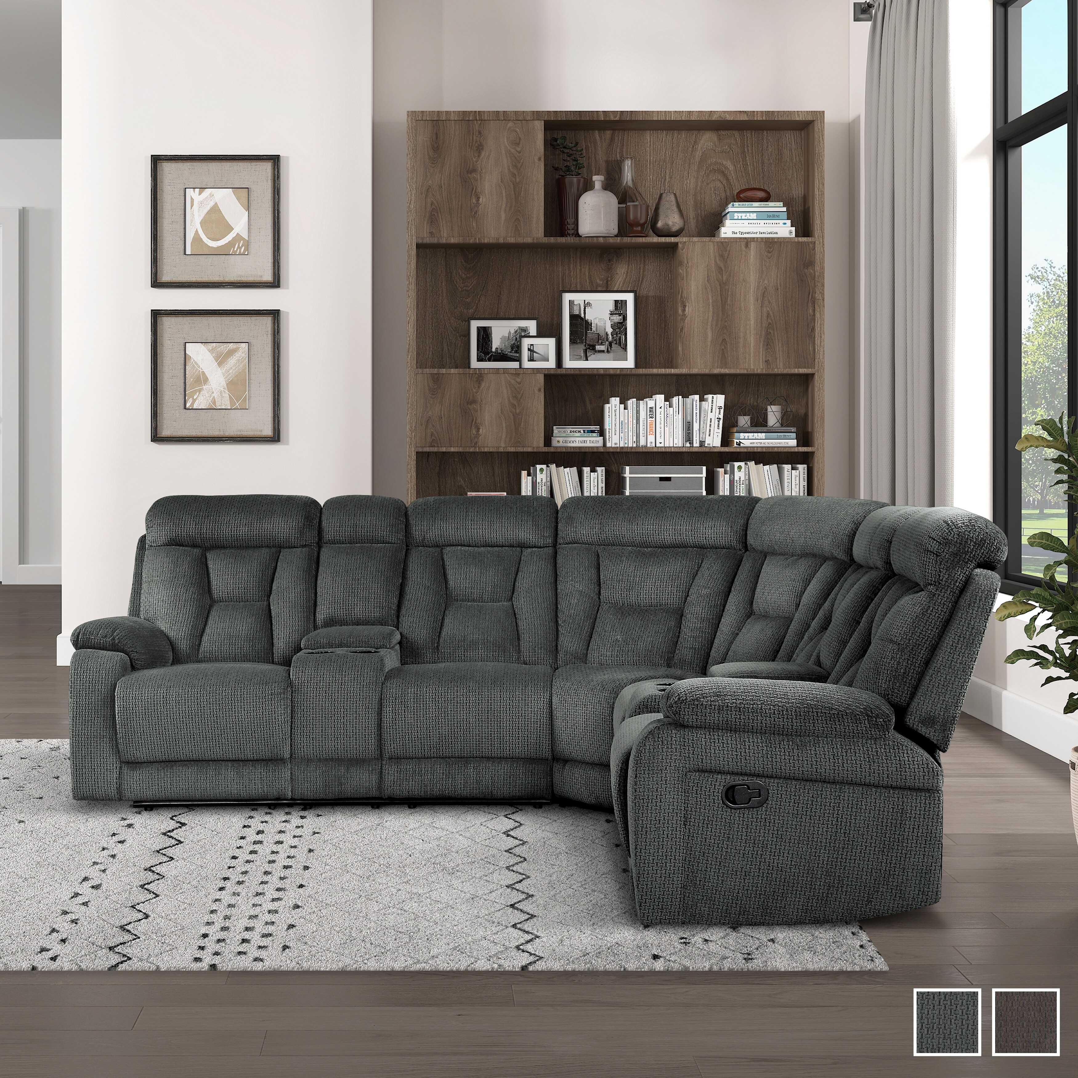 Sireci symmetrical store reclining sectional