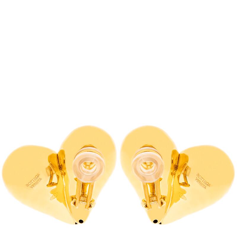 Bottega Veneta Drop Clip Earrings - Gold