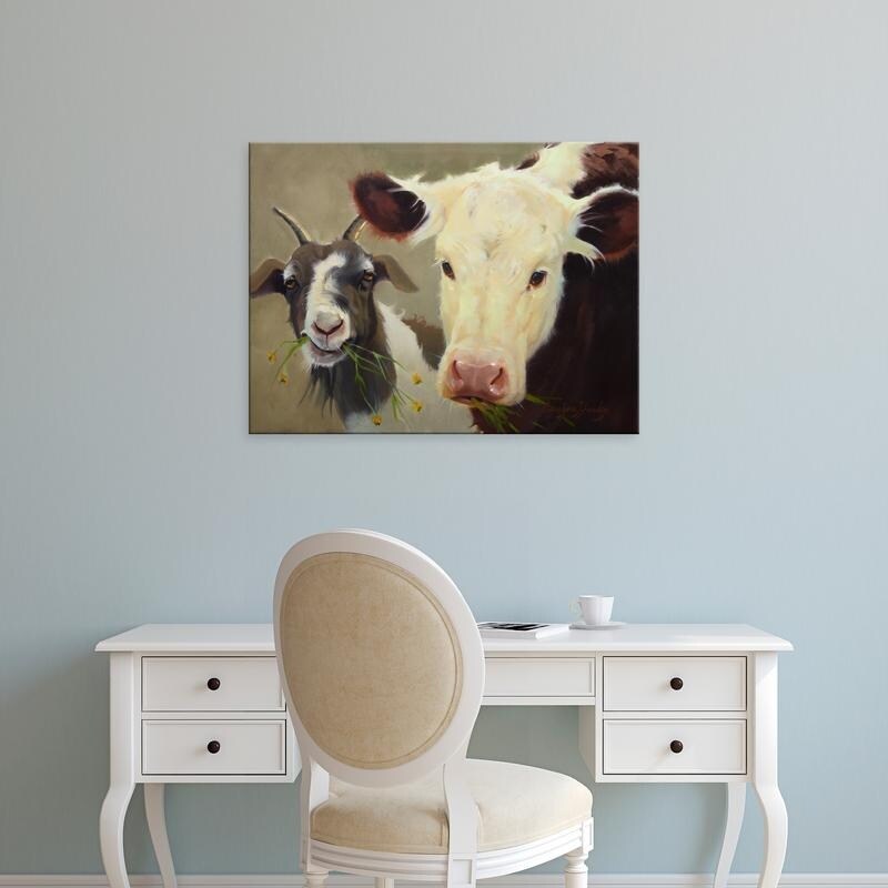 Easy Art Prints Carolyne Hawley's 'Farm Pals I' Premium Canvas Art