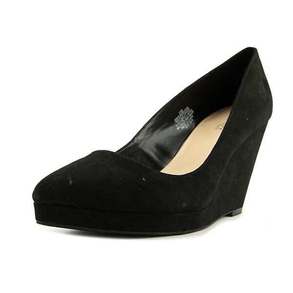 nine west black wedges