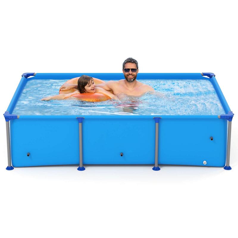 Costway 690 Gal Outdoor Family Swimming Pool with Metal Frame - See Details